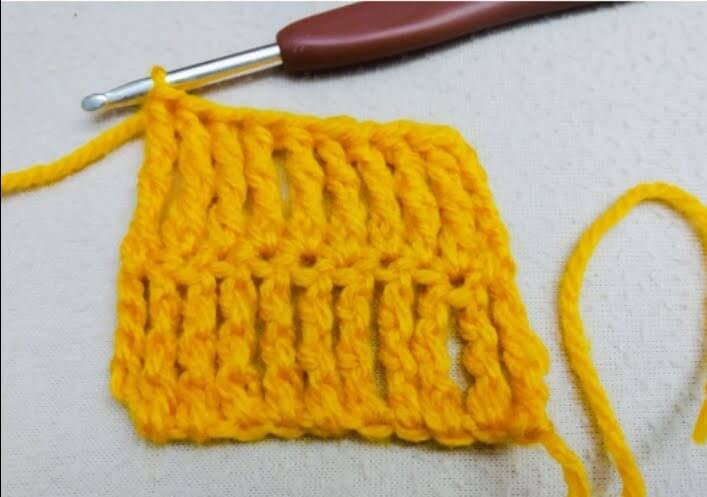 غرزة العمود بثلاث لفات - سنارة