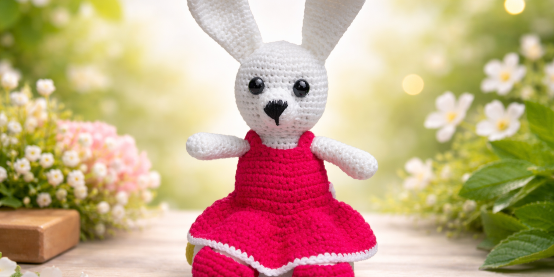 باترون أرنب بالكروشيه