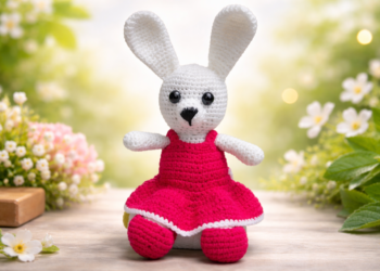 باترون أرنب بالكروشيه