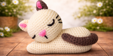 باترون القطة النائمة