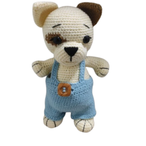 باترون دمية كلب بالكروشيه